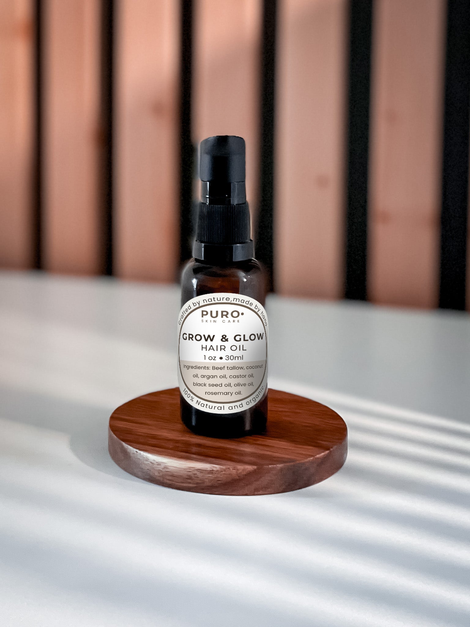 Aceite natural lleno de vitaminas para crecimiento, reparacion y brillo del cabello.