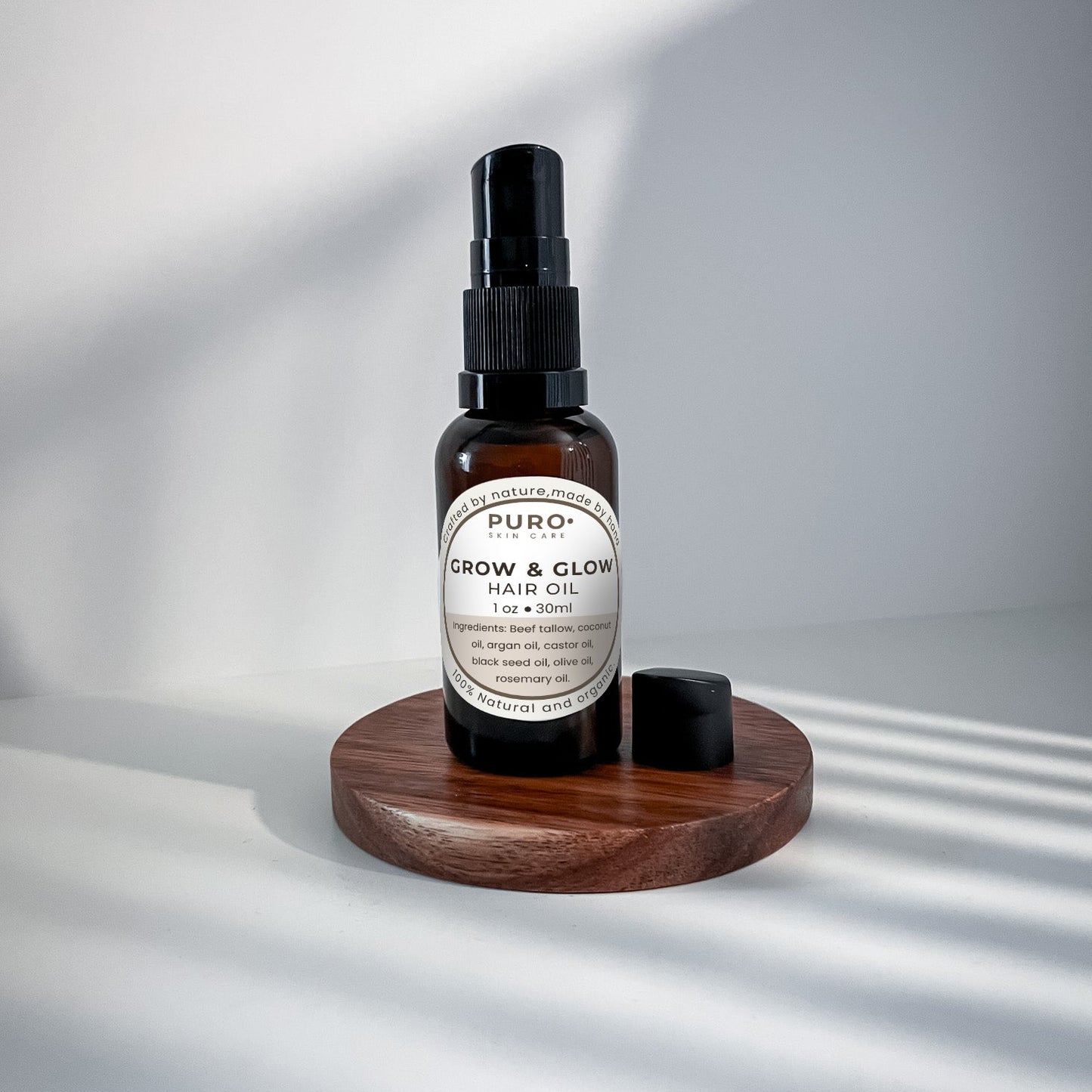 Aceite para restauración, brillo y crecimiento del pelo  - Puro Skin Care